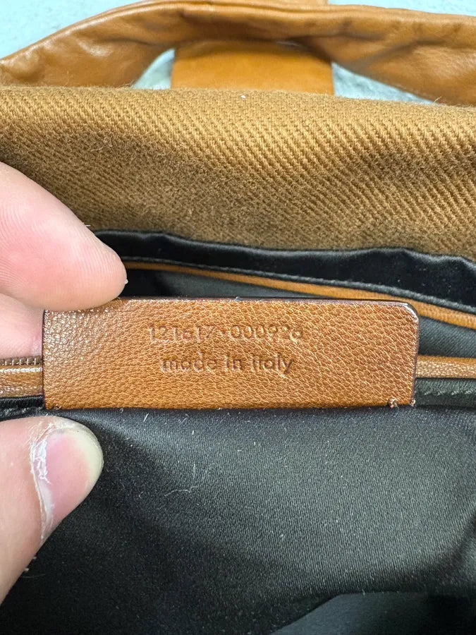 2000s Saint Laurent Hybrid Leather Studded Brown Handle Bag (OS) YmchcAQ 8