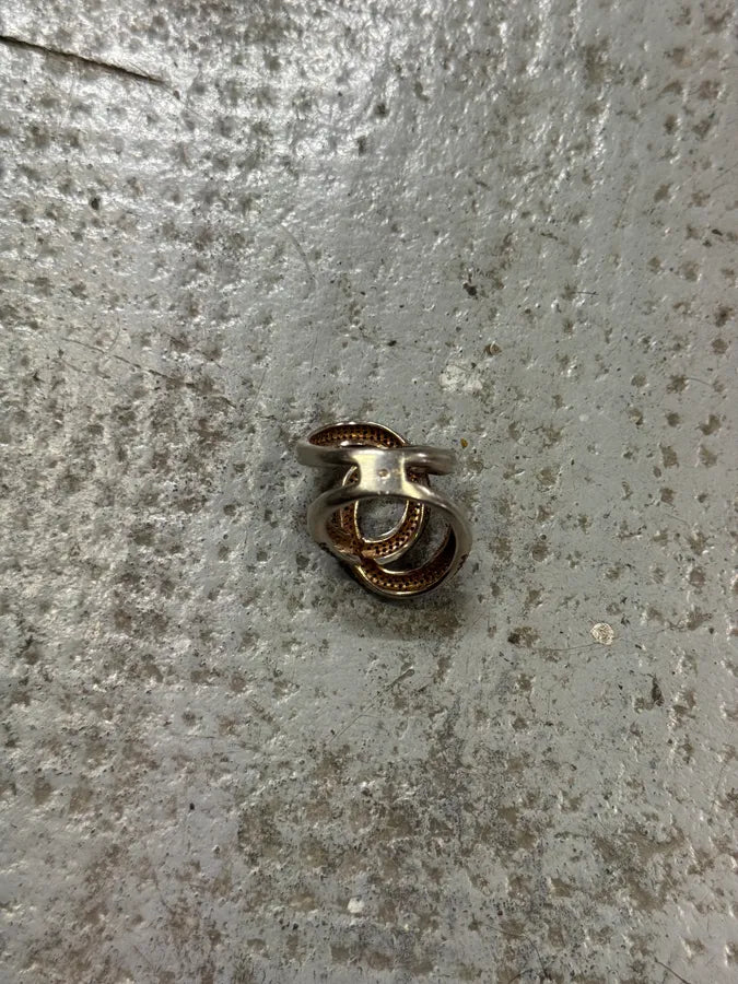 2000s Snake Circle Silver 925 Ring orebkfm 4