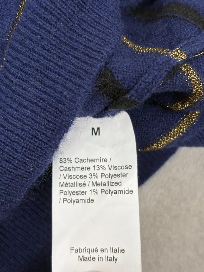 2000s Sonia Rykiel Navy Striped Cashmere Sweater efBIISk 9