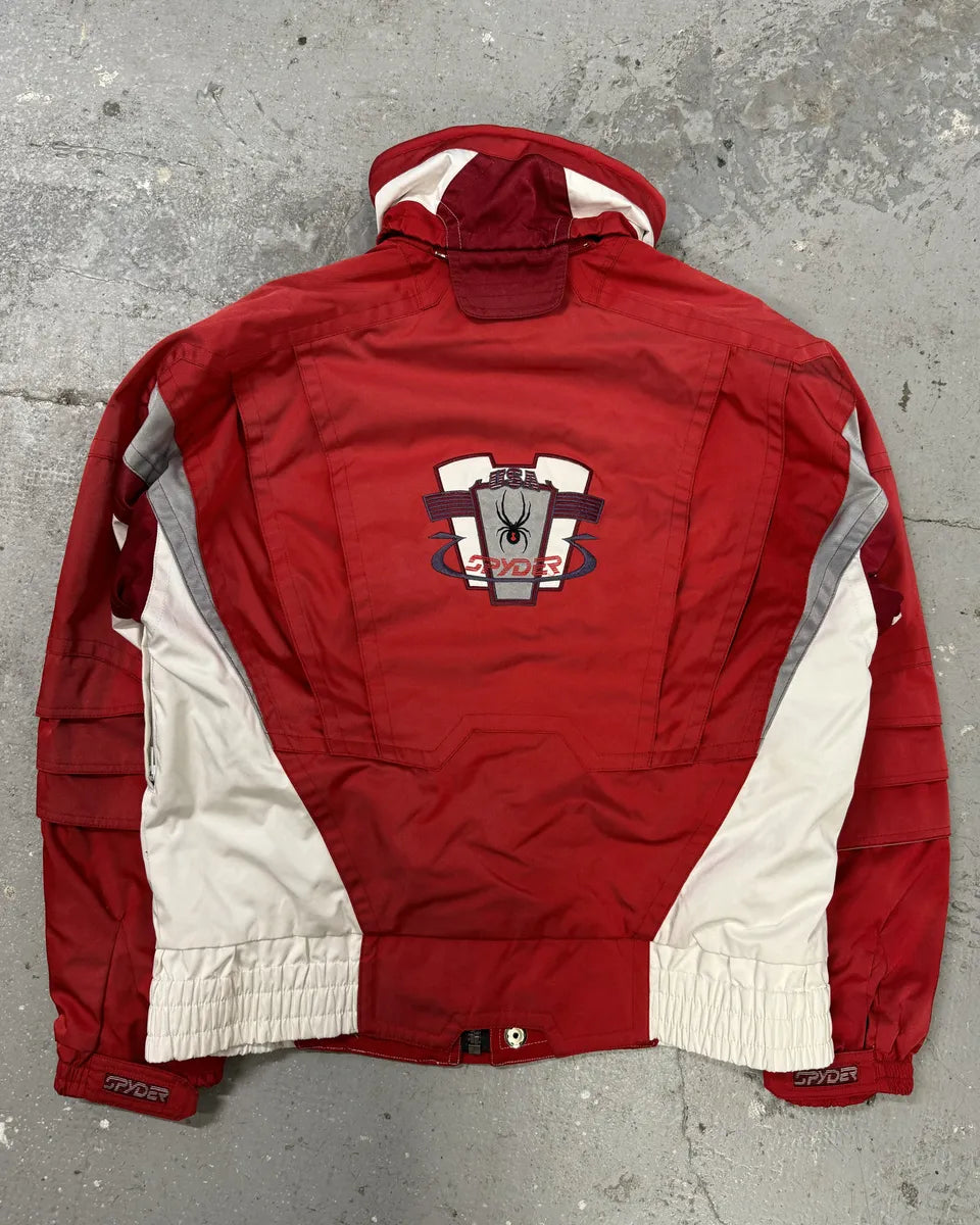 2000s Spyder Red & White Astro Ski Jacket ljBaeQP 1