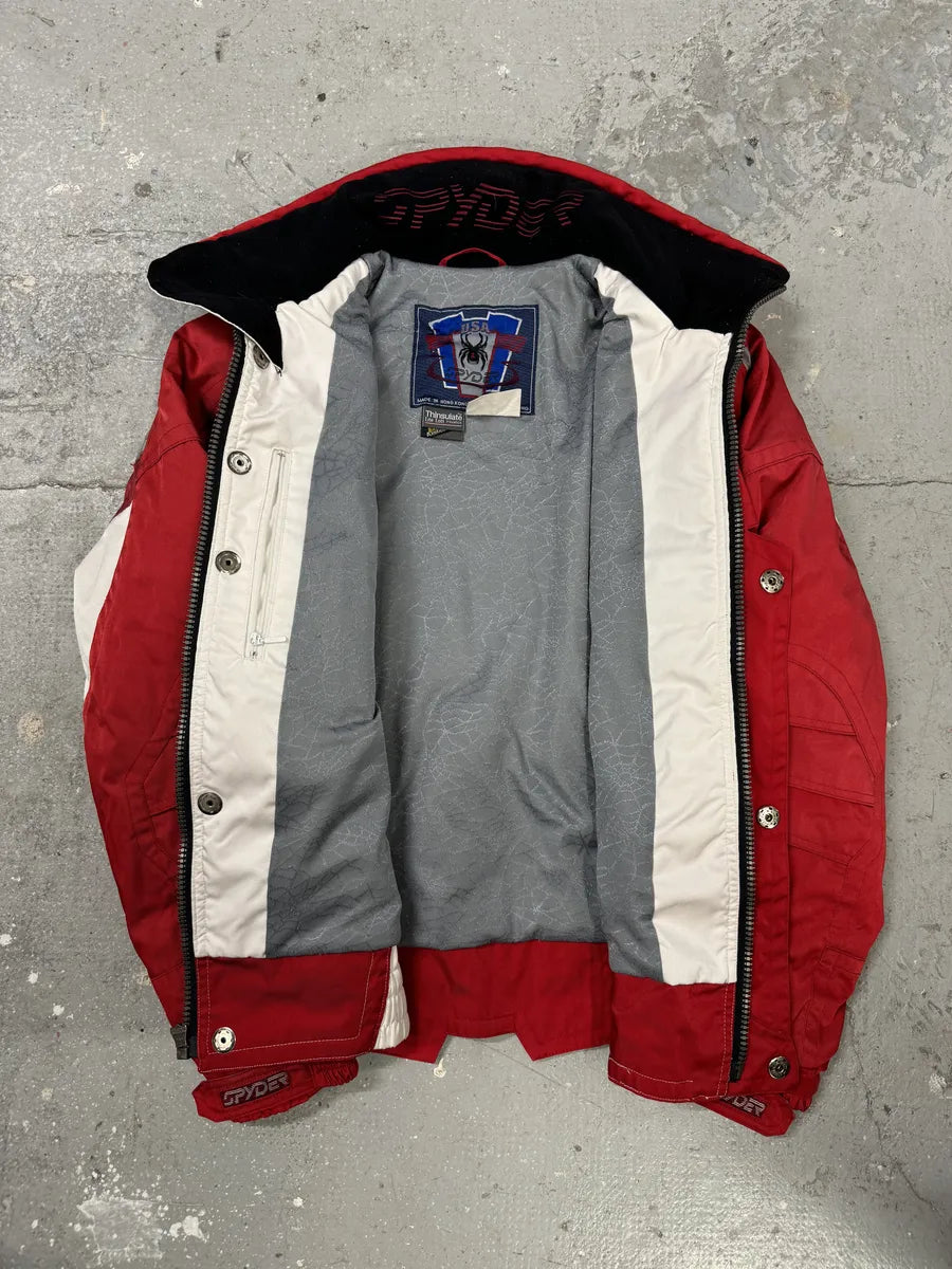 2000s Spyder Red & White Astro Ski Jacket ljBaeQP 5