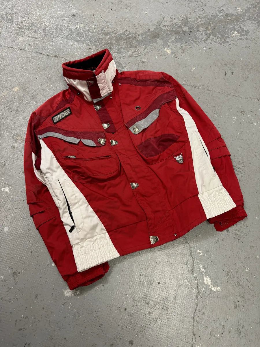 2000s Spyder Red & White Astro Ski Jacket ljBaeQP 7