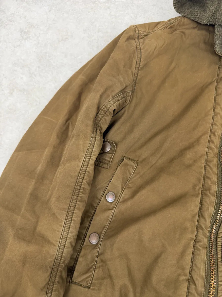 2000s Stone Island Brown Hooded Utility Bomber Jacket xupZFku 15