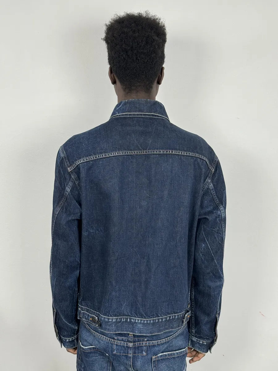 2000s Stone Island Brut Navy Denim Jacket youTZzY 2