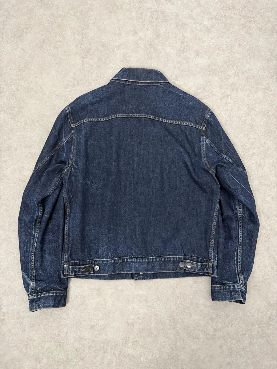 2000s Stone Island Brut Navy Denim Jacket youTZzY 3