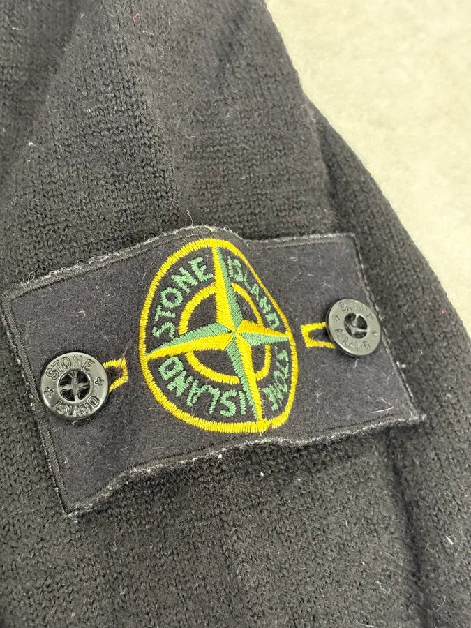 2000s Stone Island Classic Minimalist Black Sweater QGEmhXm 7
