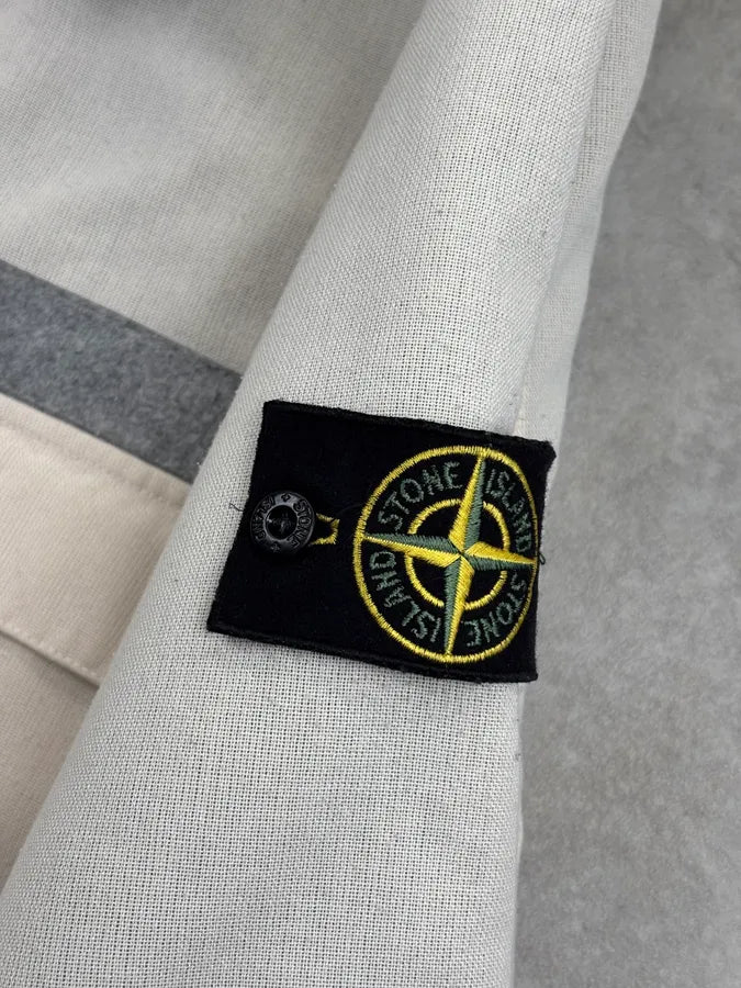 AW2003 Stone Island Creamy Canvas Beige Jacket OdteHEQ 9