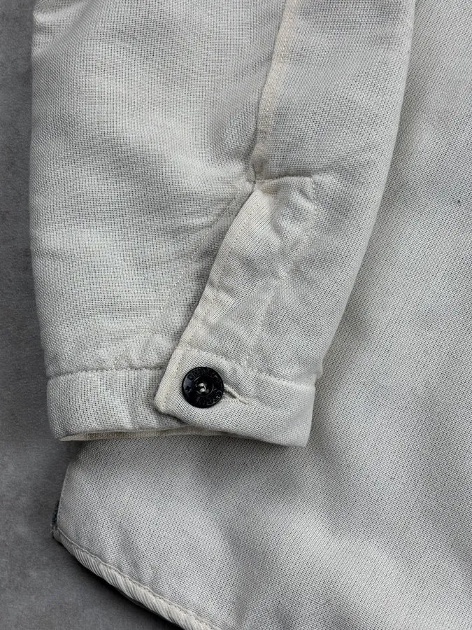 AW2003 Stone Island Creamy Canvas Beige Jacket OdteHEQ 7
