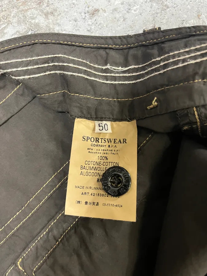 2000s Stone Island Dark Olive Summer Light Cozy Pants (M/L) bEgsFxU 10