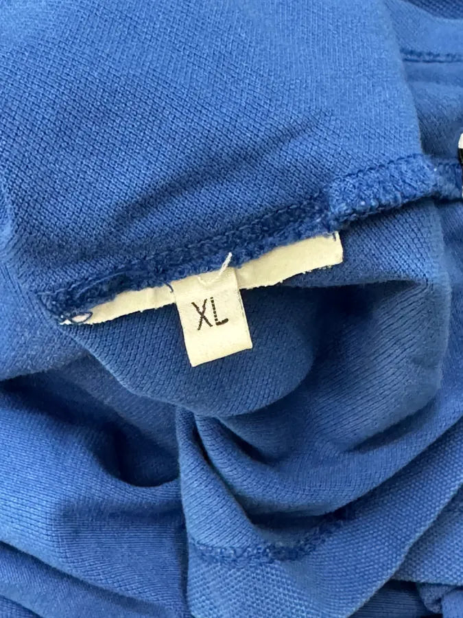 2000s Stone Island Electric Blue Classic Logo Polo ChzMzSU 10
