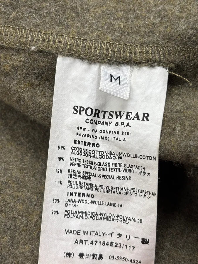 2000s Stone Island Green Textured Canvas Jacket ltqBxvL 16