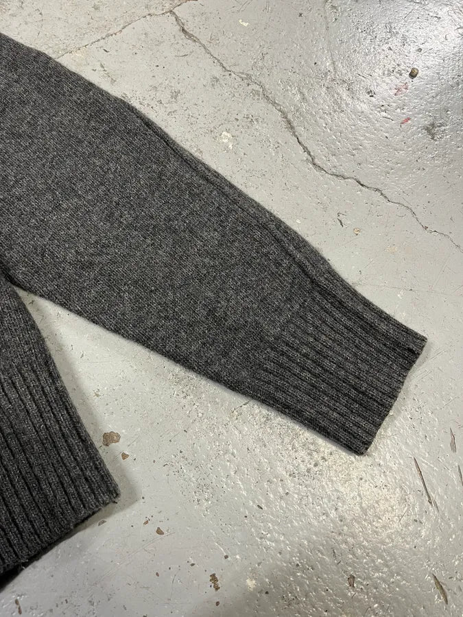 2000s Stone Island Grey Wool Minimalist Sweater RygARQF 6