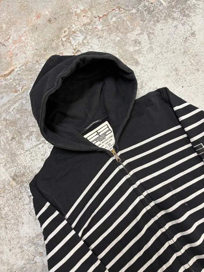 2000s Stone Island Marine Navy Striped Sweatshirt OmyReyV 4