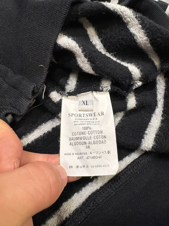 2000s Stone Island Marine Navy Striped Sweatshirt OmyReyV 9