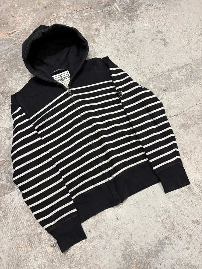 2000s Stone Island Marine Navy Striped Sweatshirt OmyReyV 3