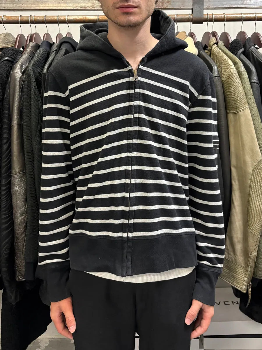 2000s Stone Island Marine Navy Striped Sweatshirt OmyReyV 1