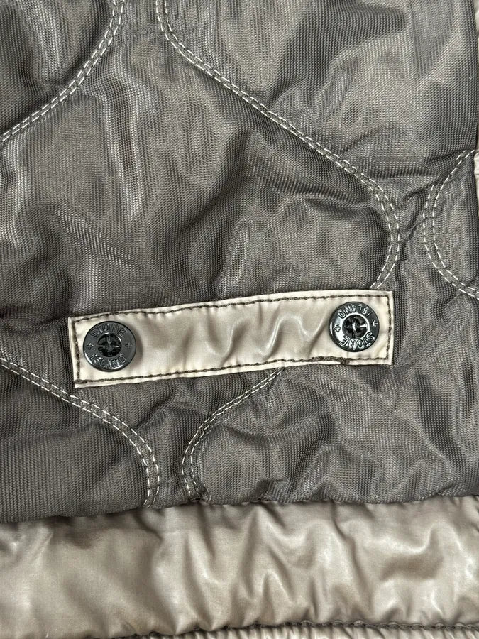 2000s Stone Island Mussola Gommata Brown Bomber Jacket WvFpZtA 10