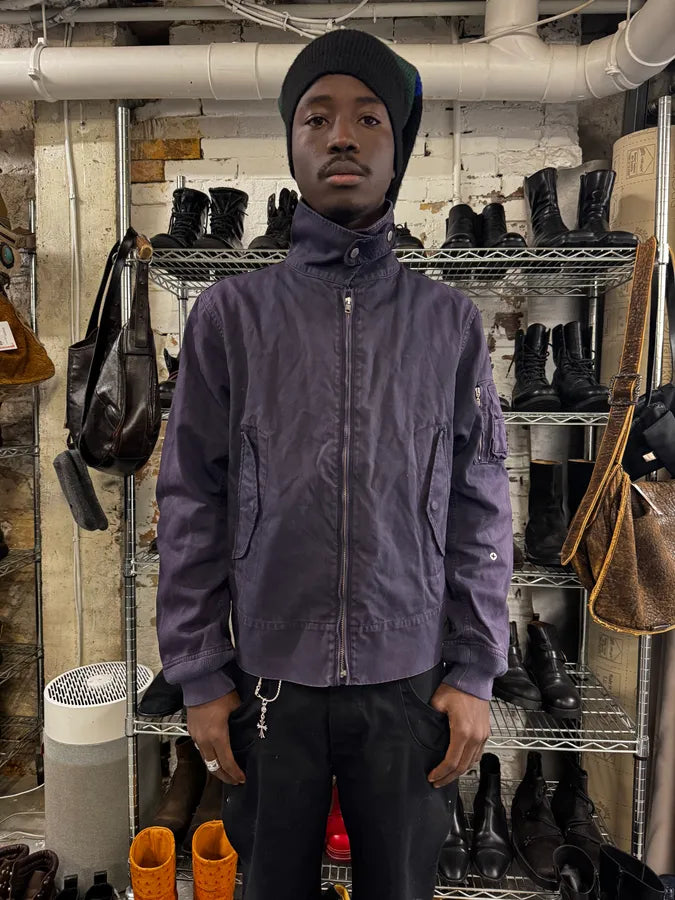 2000s Stone Island Navy Harrington Jacket XBfIxHO 1