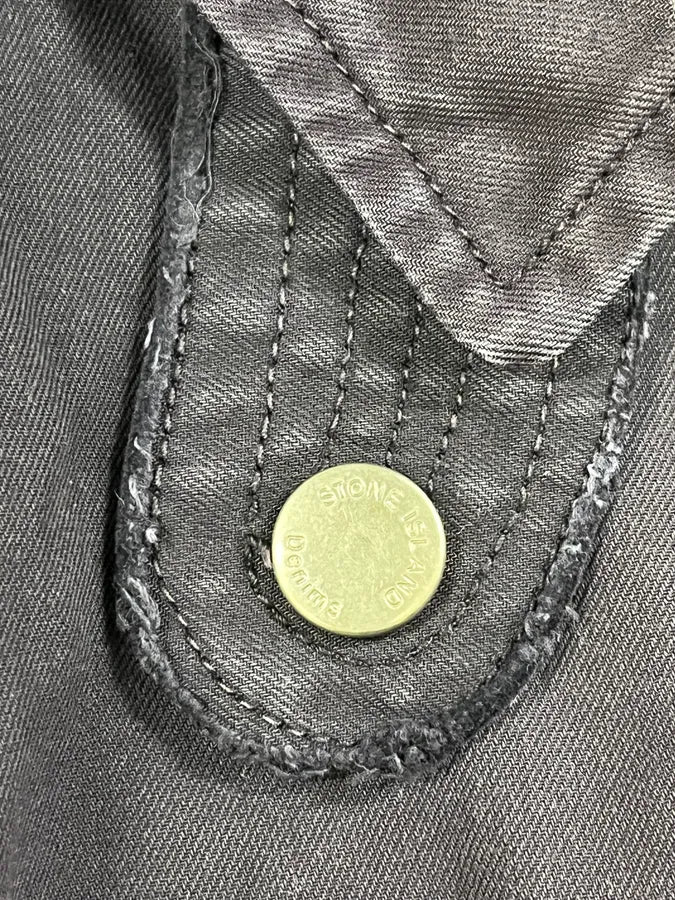 2000s Stone Island Navy Harrington Jacket XBfIxHO 8