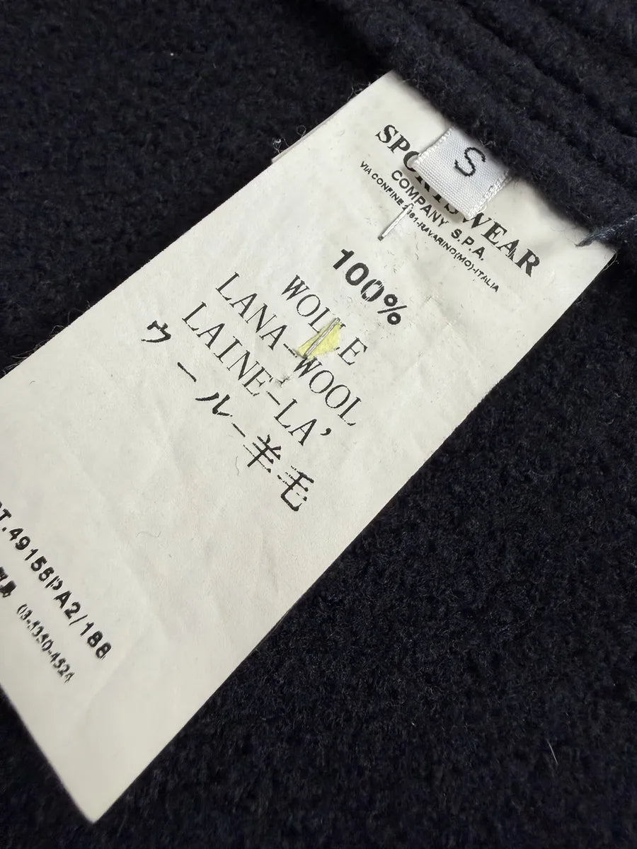 2000s Stone Island Navy Wool Officer Caban Jacket qiLytLk 10