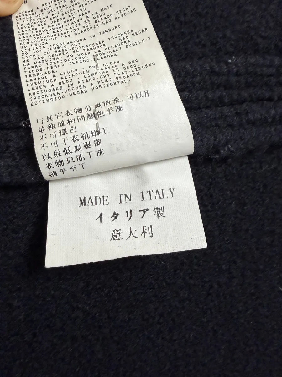 2000s Stone Island Navy Wool Officer Caban Jacket qiLytLk 9