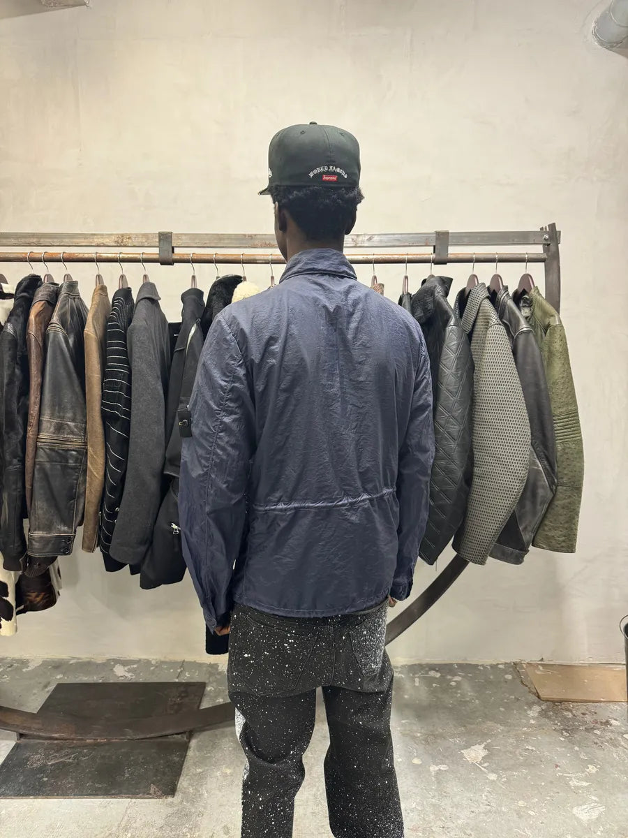 2000s Stone Island Nylon Navy Light Tactical Cargo Jacket (S/M) 8