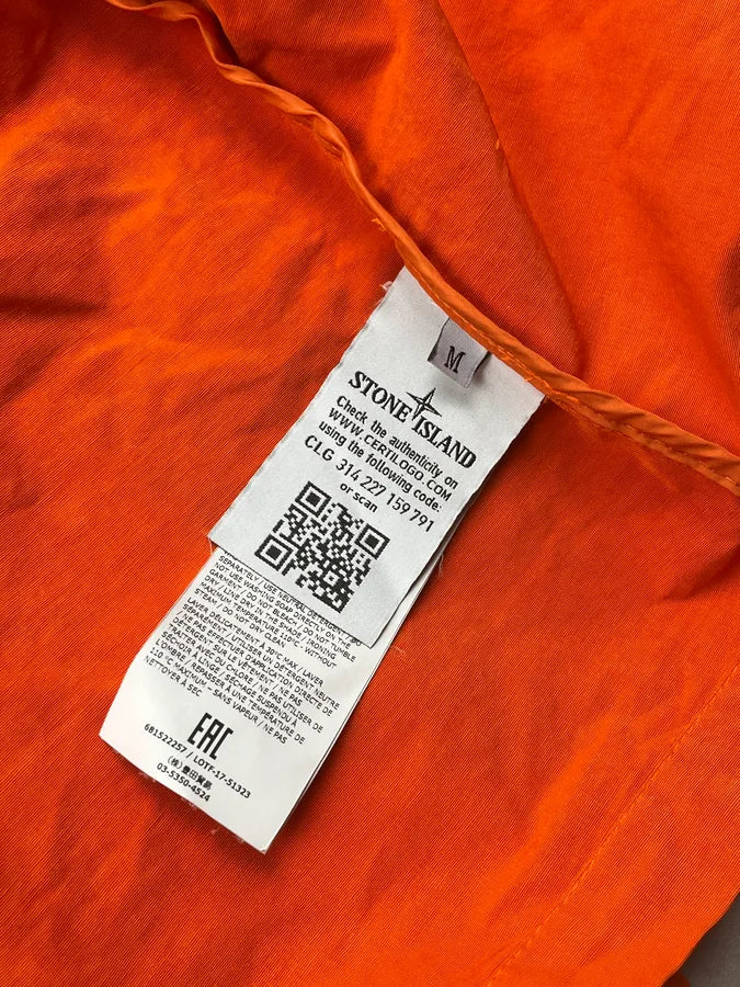 2000s Stone Island Orange Multi-Pocket Parka Windbreaker Jacket UEpDWNC 13