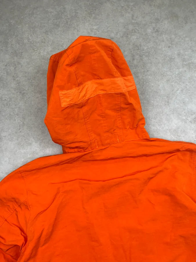 2000s Stone Island Orange Multi-Pocket Parka Windbreaker Jacket UEpDWNC 8