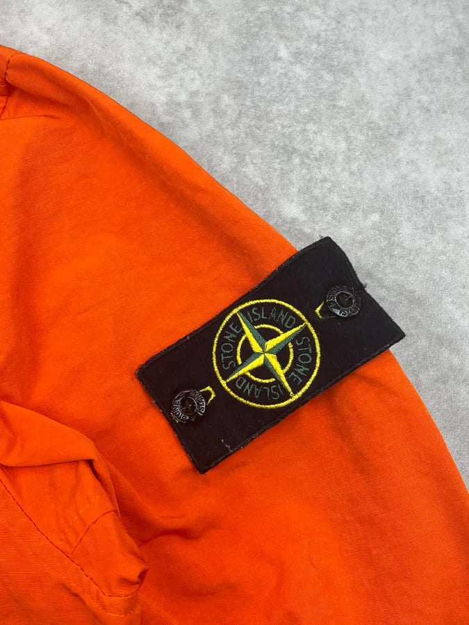 2000s Stone Island Orange Multi-Pocket Parka Windbreaker Jacket UEpDWNC 11