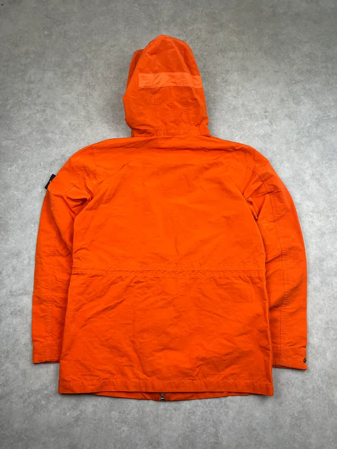 2000s Stone Island Orange Multi-Pocket Parka Windbreaker Jacket UEpDWNC 7