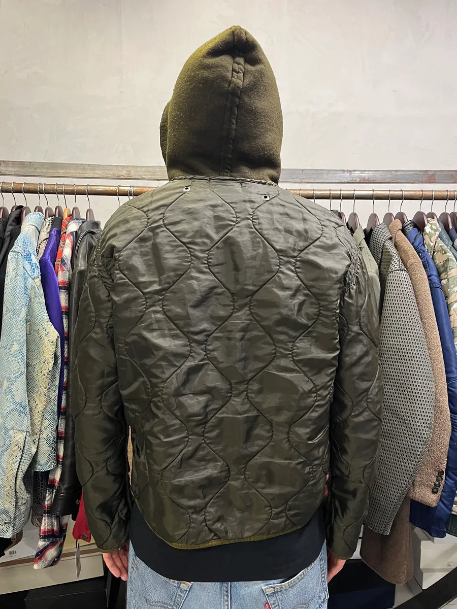 2000s Stone Island Quilted Brown Hooded Jacket rFhyHMw 3