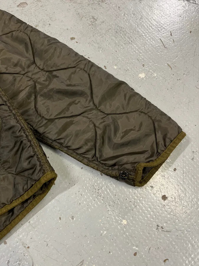 2000s Stone Island Quilted Brown Hooded Jacket rFhyHMw 5