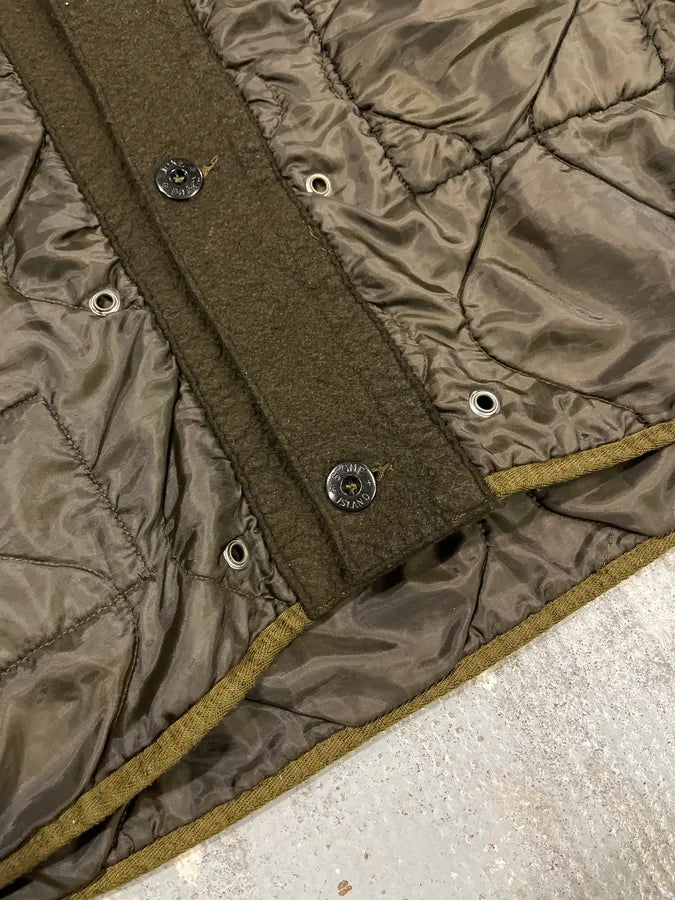 2000s Stone Island Quilted Brown Hooded Jacket rFhyHMw 6