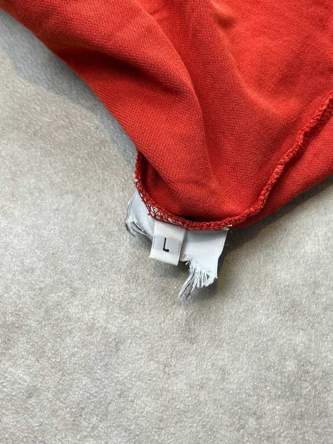 2000s Stone Island Red Polo Shirt PuUqsFE 9