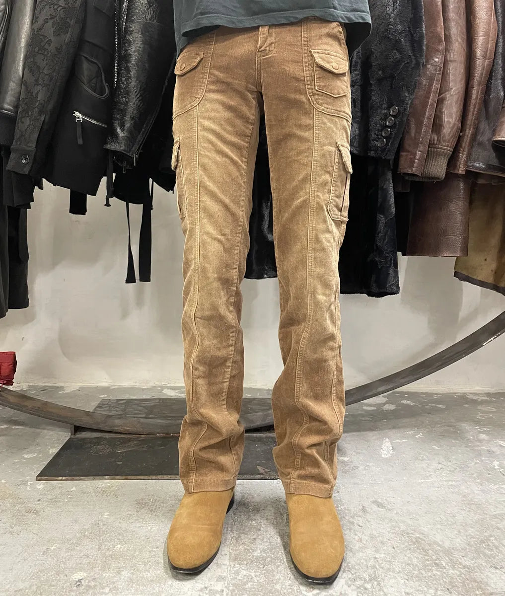 2000s Sushan Brown Velvet Japan Pants (XS) QizwkxU 2