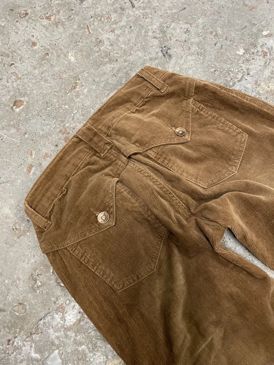 2000s Sushan Brown Velvet Japan Pants (XS) QizwkxU 4