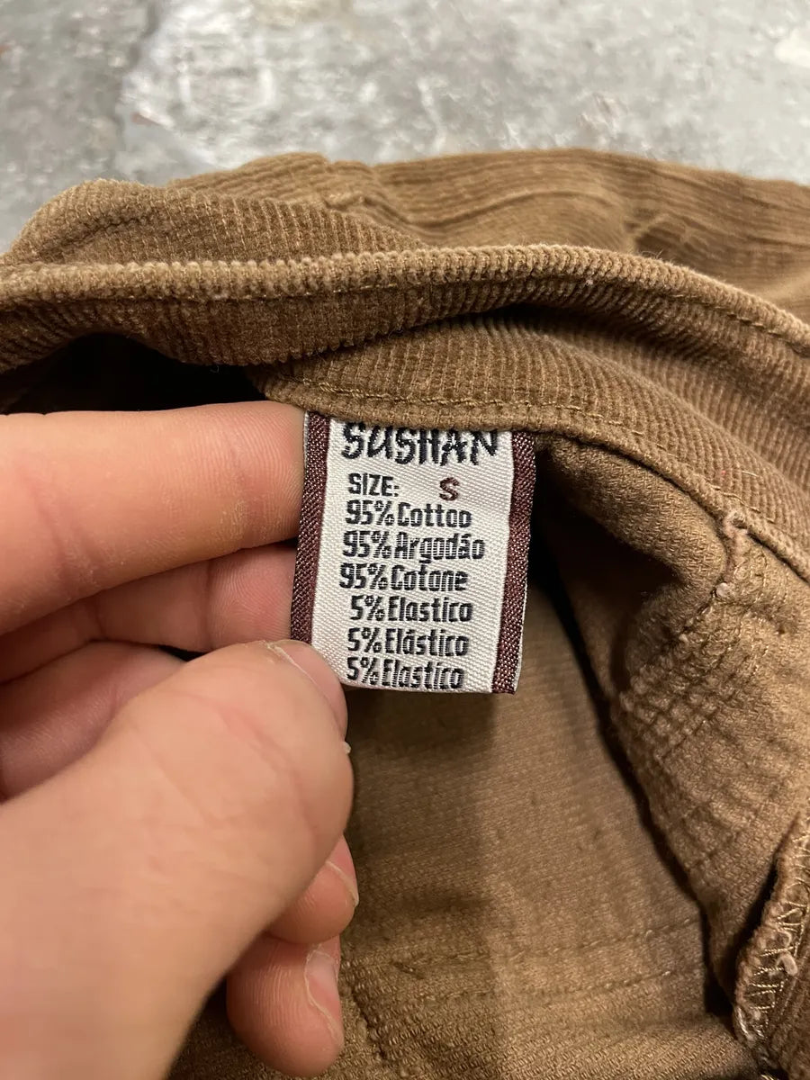 2000s Sushan Brown Velvet Japan Pants (XS) QizwkxU 6