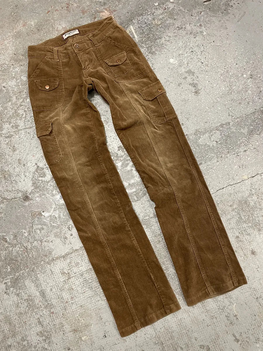 2000s Sushan Brown Velvet Japan Pants (XS) QizwkxU 9