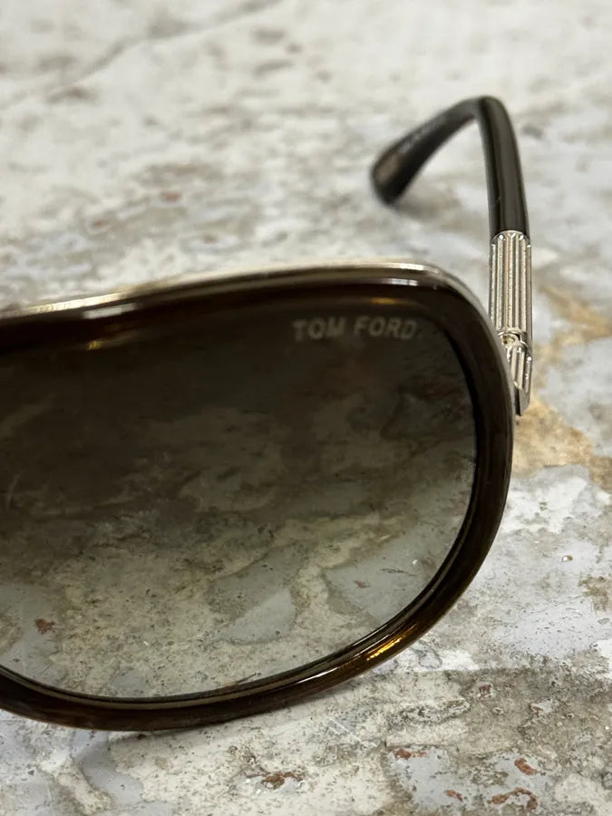 2000s Tom Ford Brown Aviator Sunglasses prsxphj 6