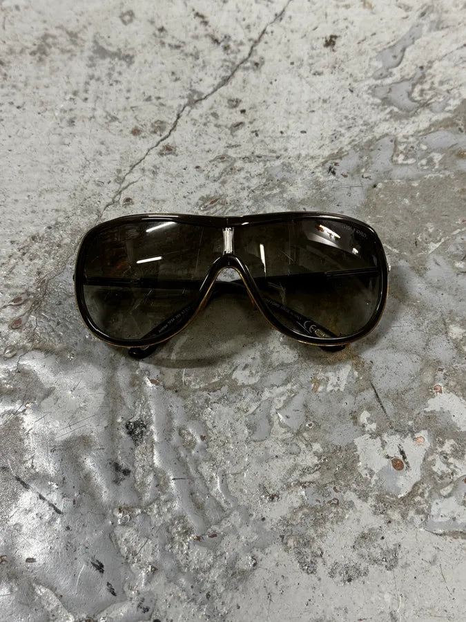 2000s Tom Ford Brown Aviator Sunglasses prsxphj 2