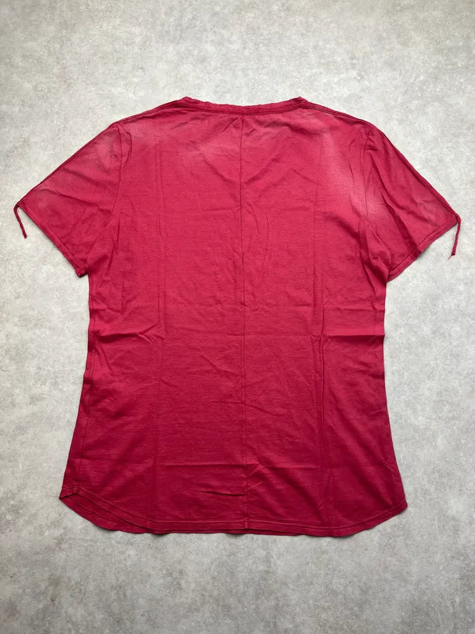 2000s Tom Rebl Red Magician Print T Shirt uYBRYFQ 4