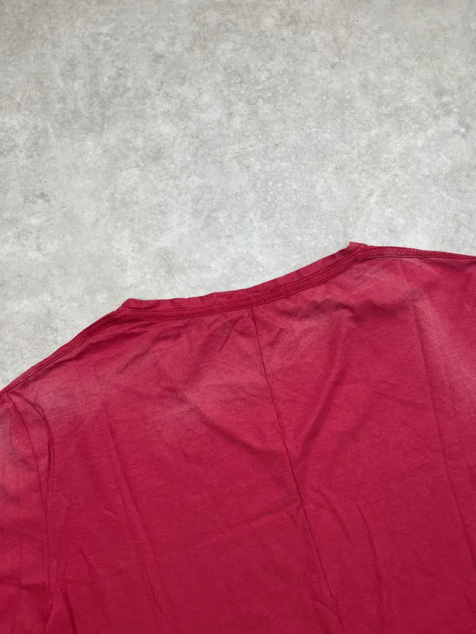 2000s Tom Rebl Red Magician Print T Shirt uYBRYFQ 5