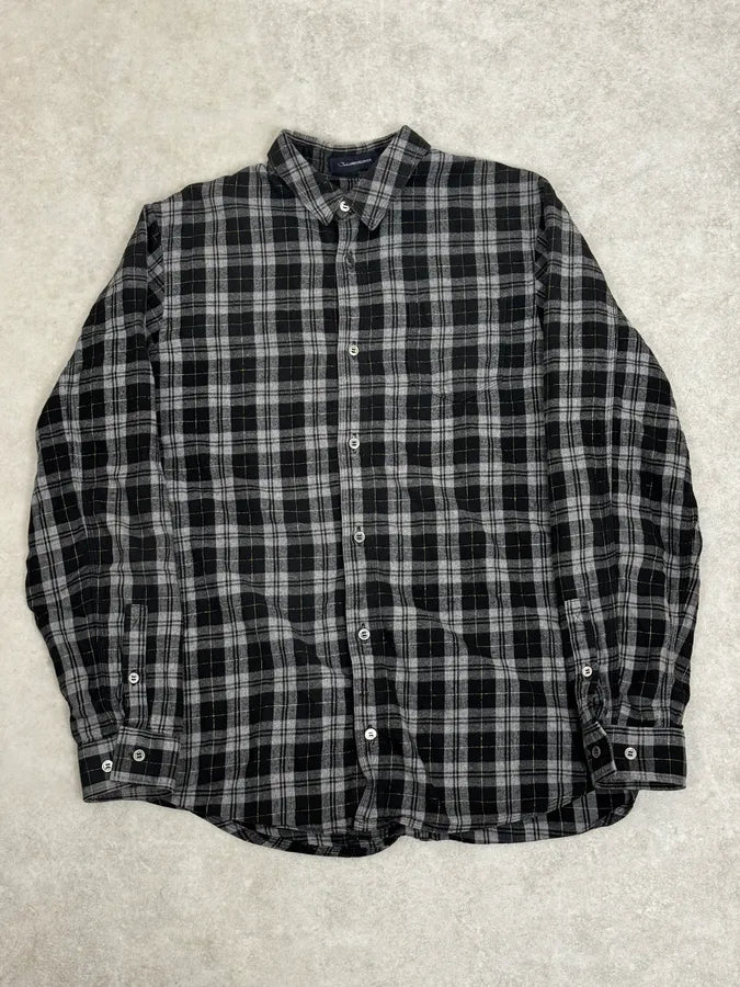 2000s Undercover Tartan Black & Grey Shirt dgTktAU 0