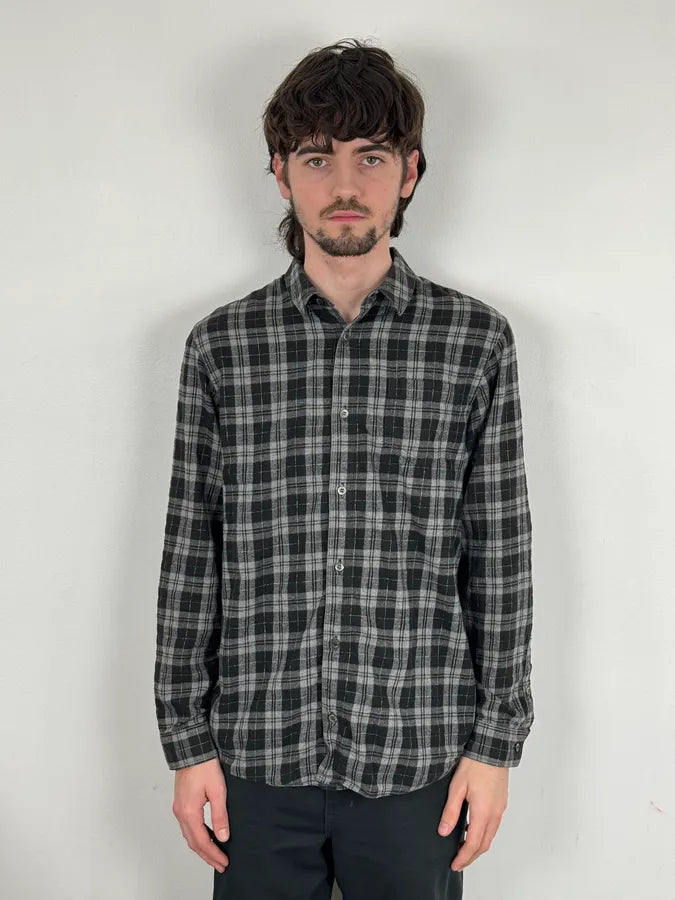 2000s Undercover Tartan Black & Grey Shirt dgTktAU 1