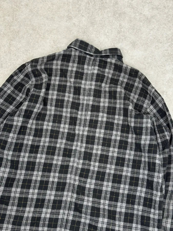 2000s Undercover Tartan Black & Grey Shirt dgTktAU 5