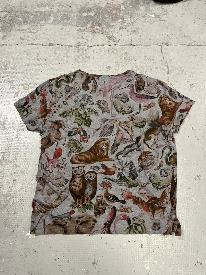 2000s Valentino Biodiversity Animals Grey T-Shirt DJOCCIS 5