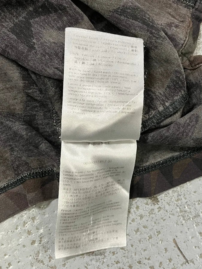 2000s Valentino Camo Stars Khaki T-Shirt JfQzcCy 9