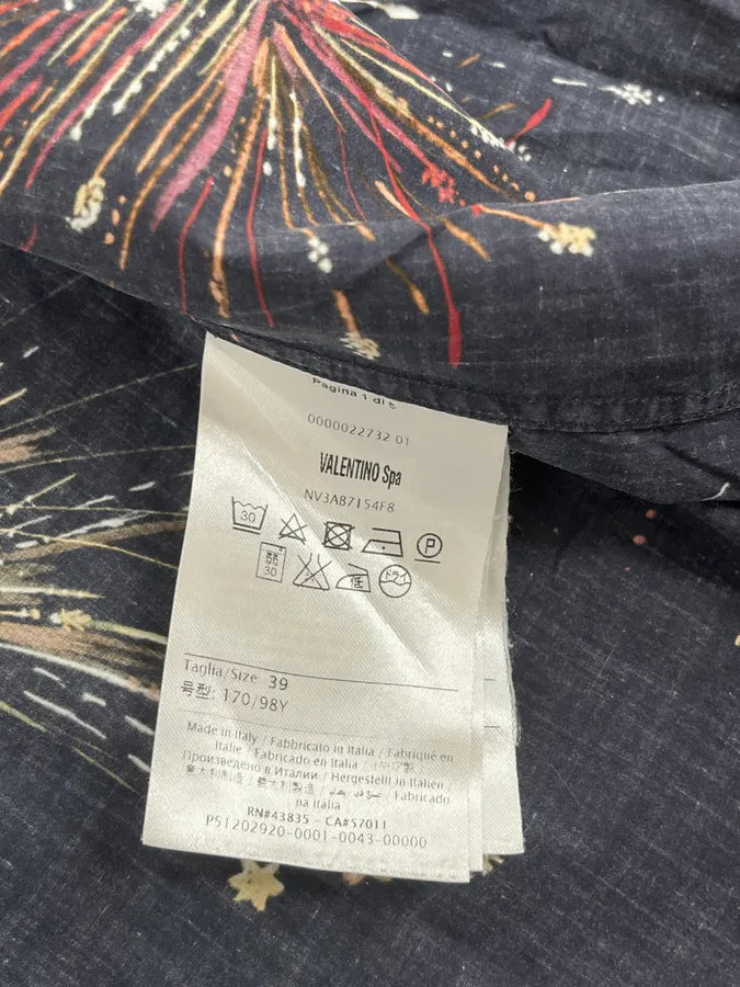 2000s Valentino Fireworks Black Shirt HdFFRpN 7