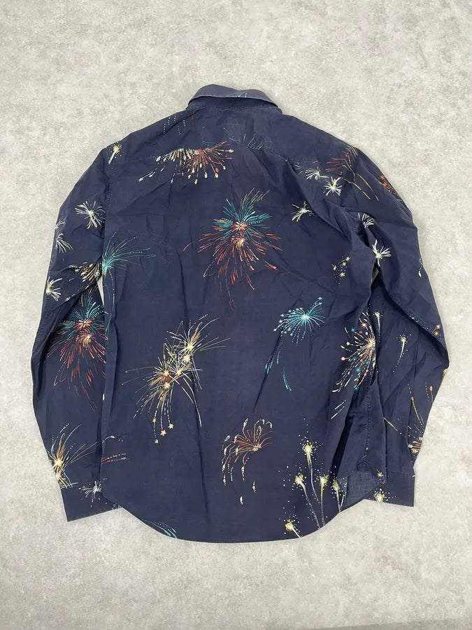 2000s Valentino Fireworks Black Shirt HdFFRpN 3