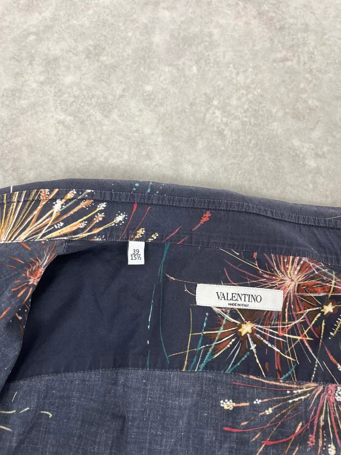 2000s Valentino Fireworks Black Shirt HdFFRpN 6